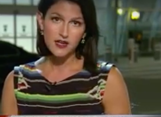 Reporter stays cool spider crawls