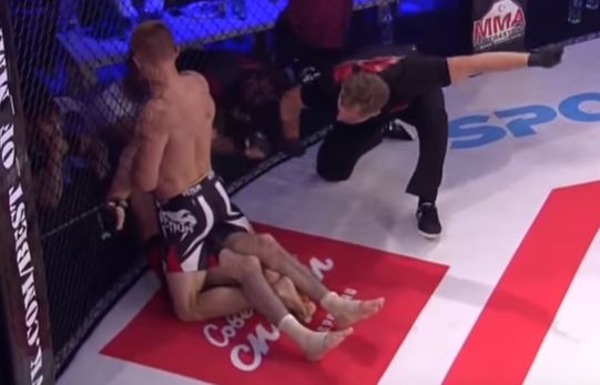 fighter after getting choked unconscious