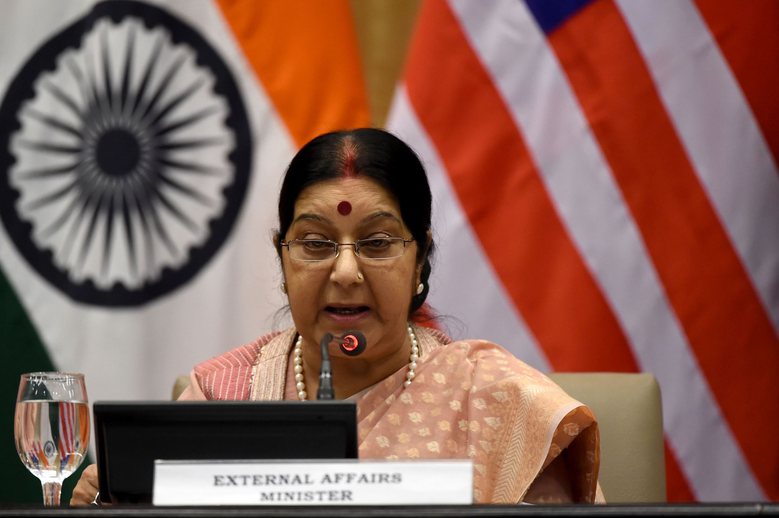 Sushma Swaraj 'lied' Parliament border