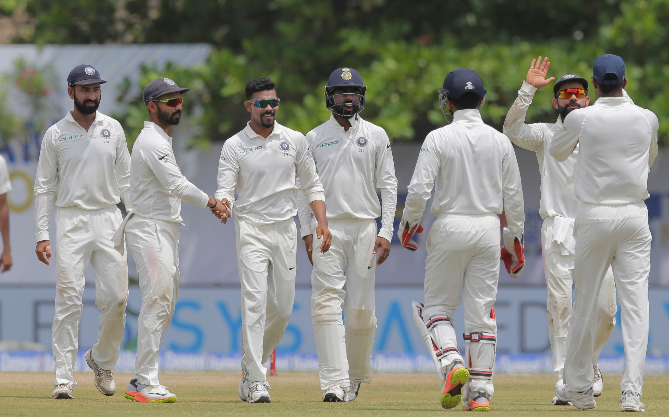 Team India celebrated their over