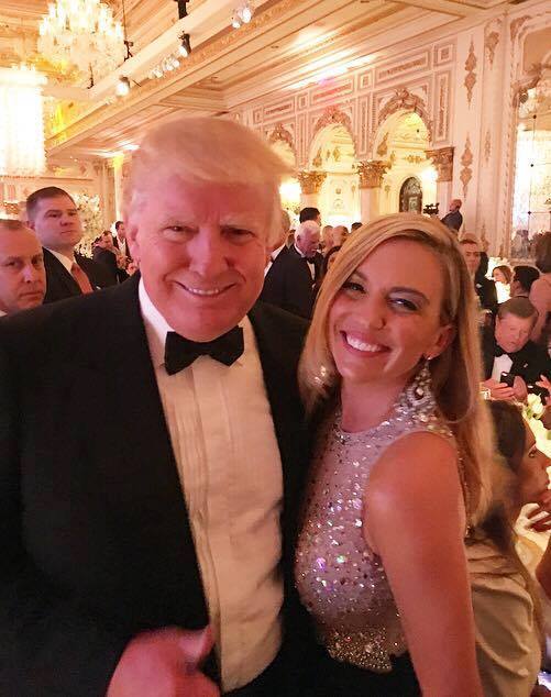 woman blaming selfie with Trump