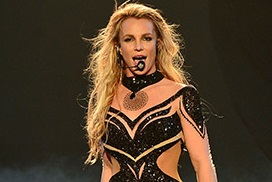 Britney Spears rushed stage storms