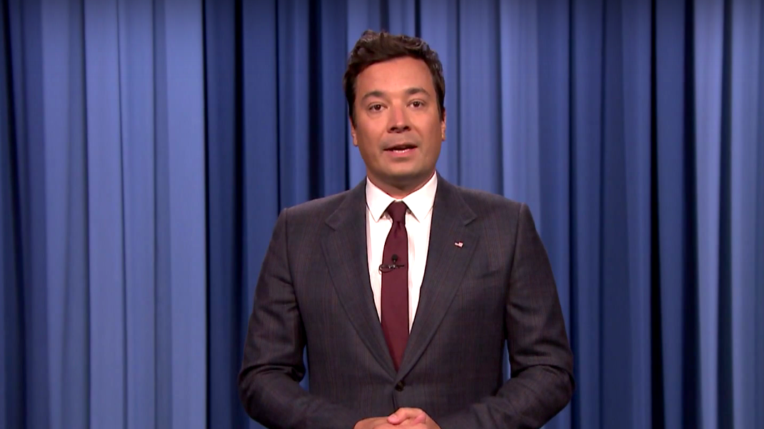 Jimmy Fallon delivers emotional monologue