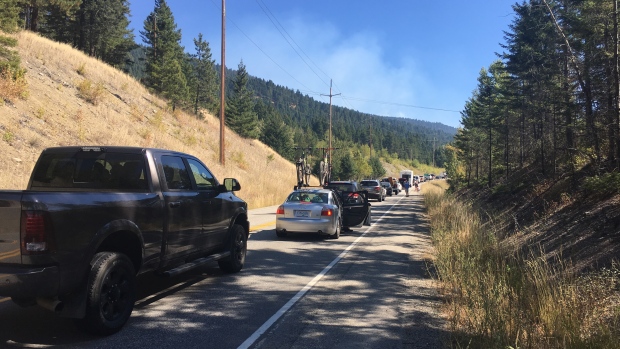 Wildfire evacuees return home near