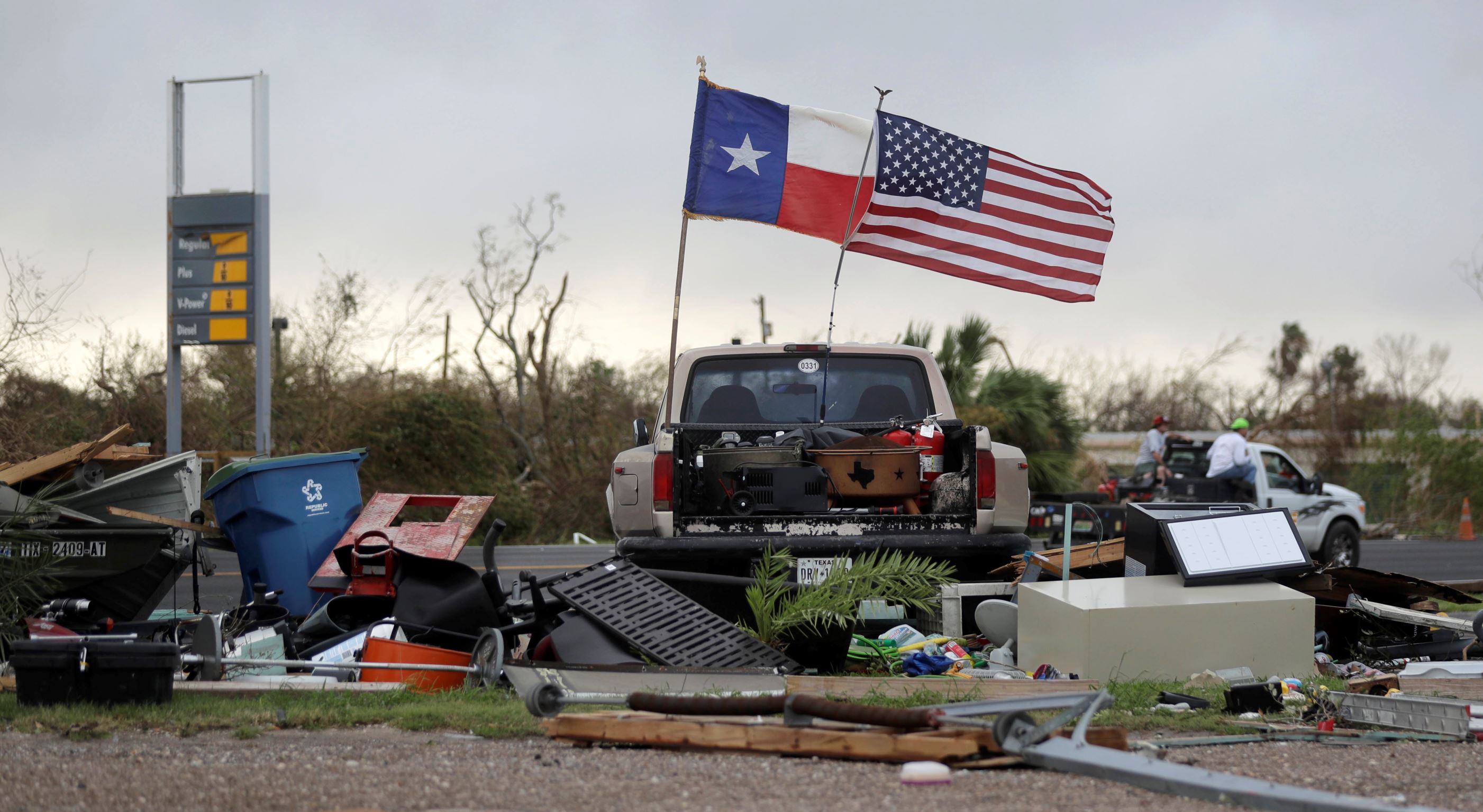 effort show engagement hurricane, Trump