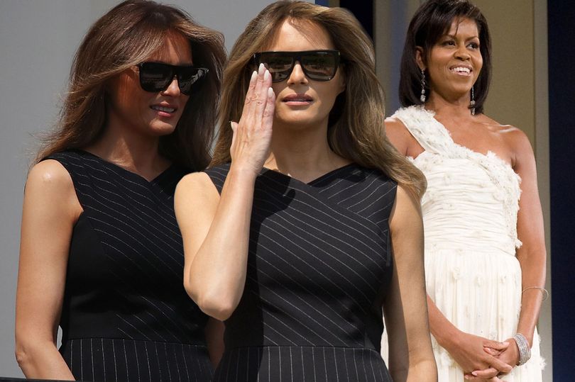 Melania wears dress Michelle's favourite