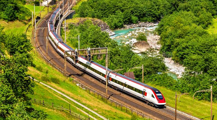 Switzerland-type trains India