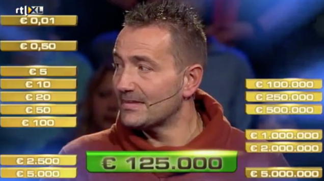 Arrold en presentatrice Linda de Mol vlak na het geruchtmakende moment.