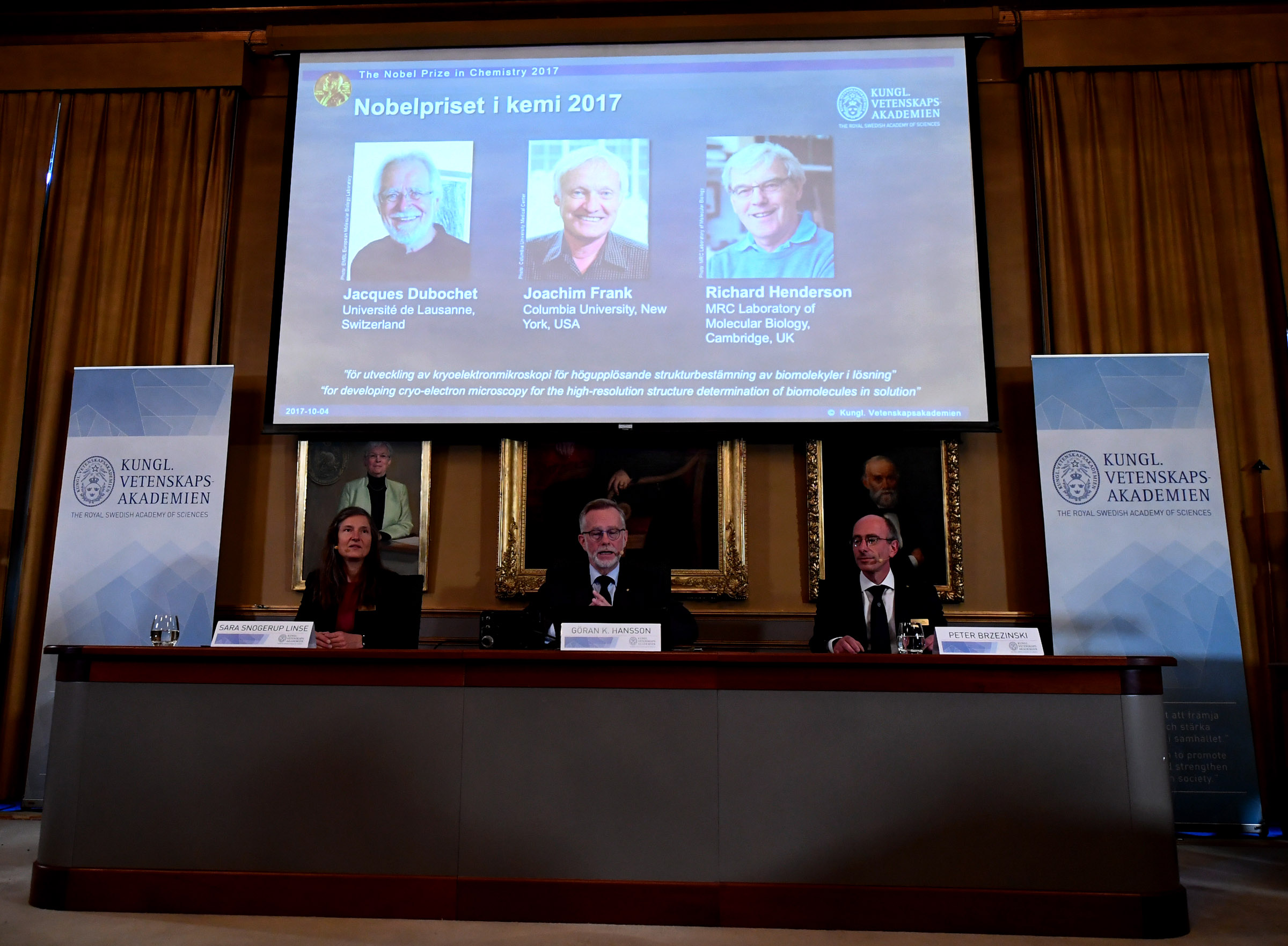 Microscope trailblazers win 2017 Nobel Chemistry Prize