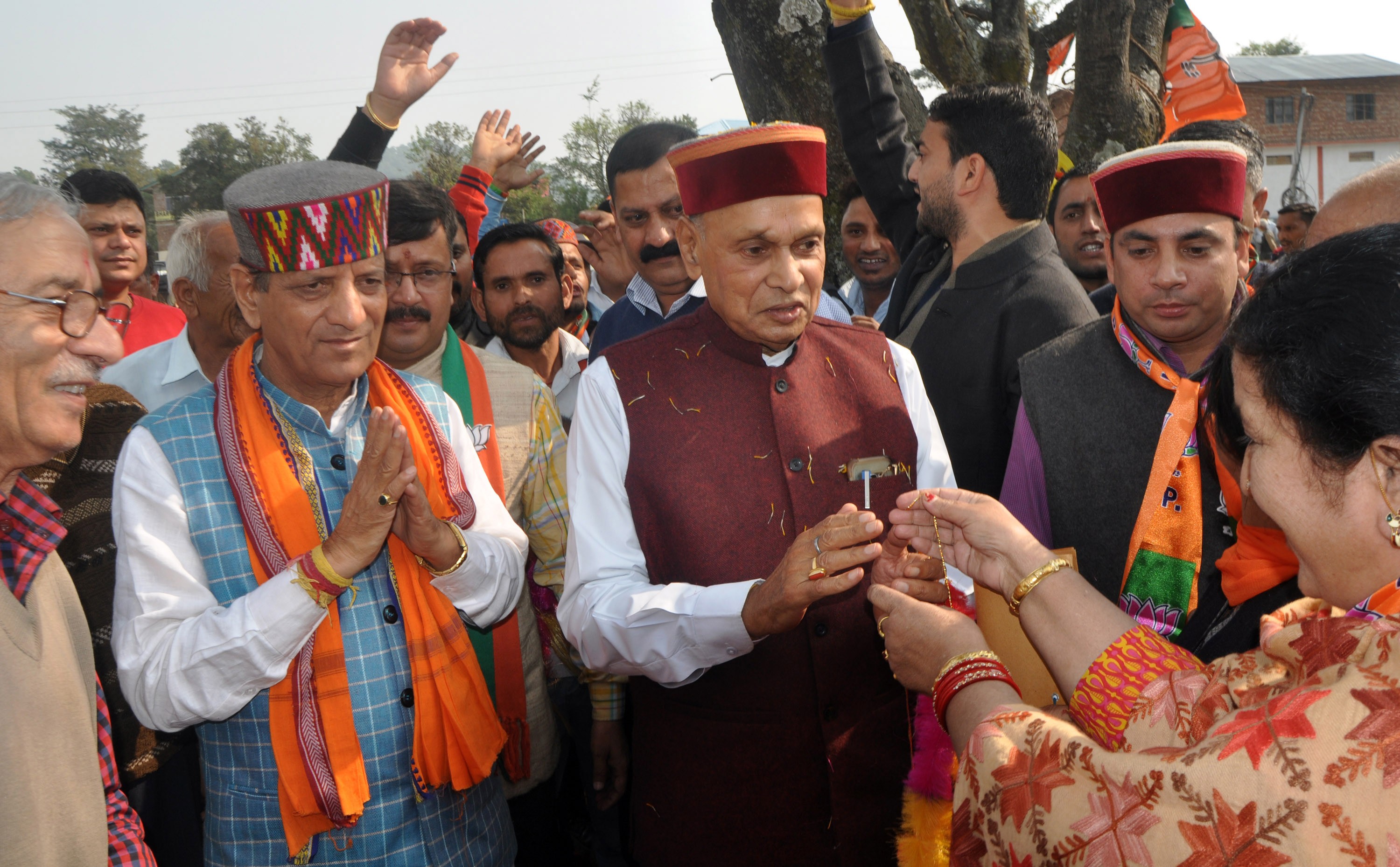 announces Prem Kumar Dhumal Himachal