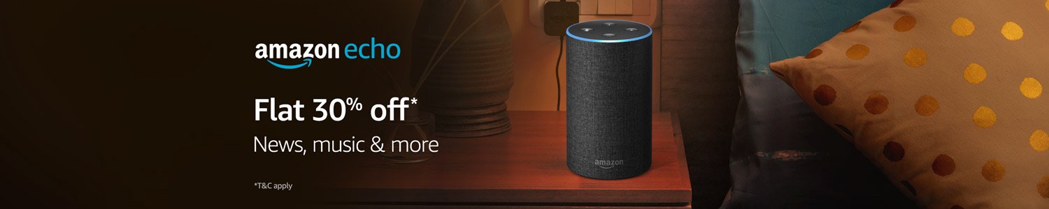 Amazon Echo: Flat â‚¹3,000 (Prime