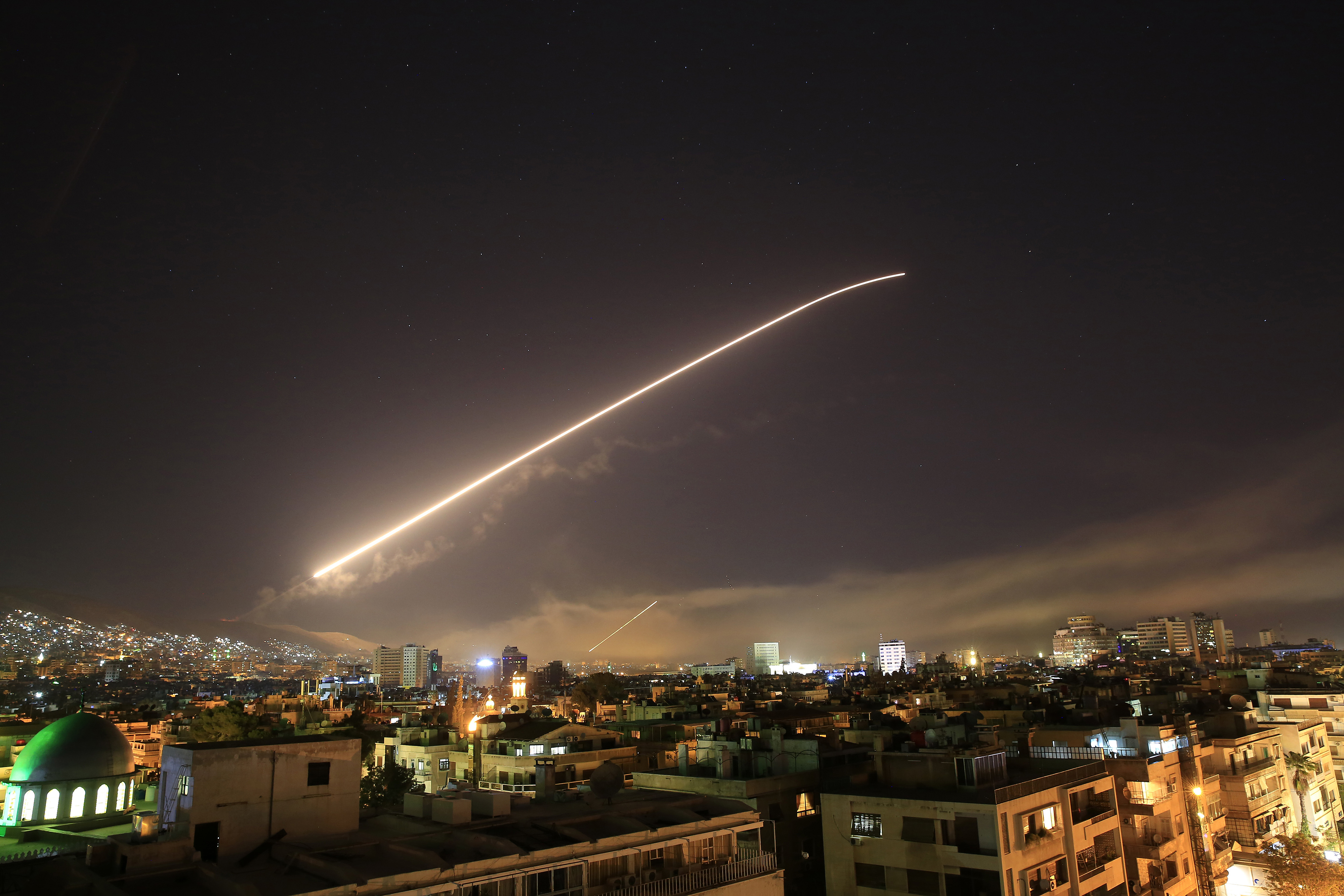 allies strike Syria