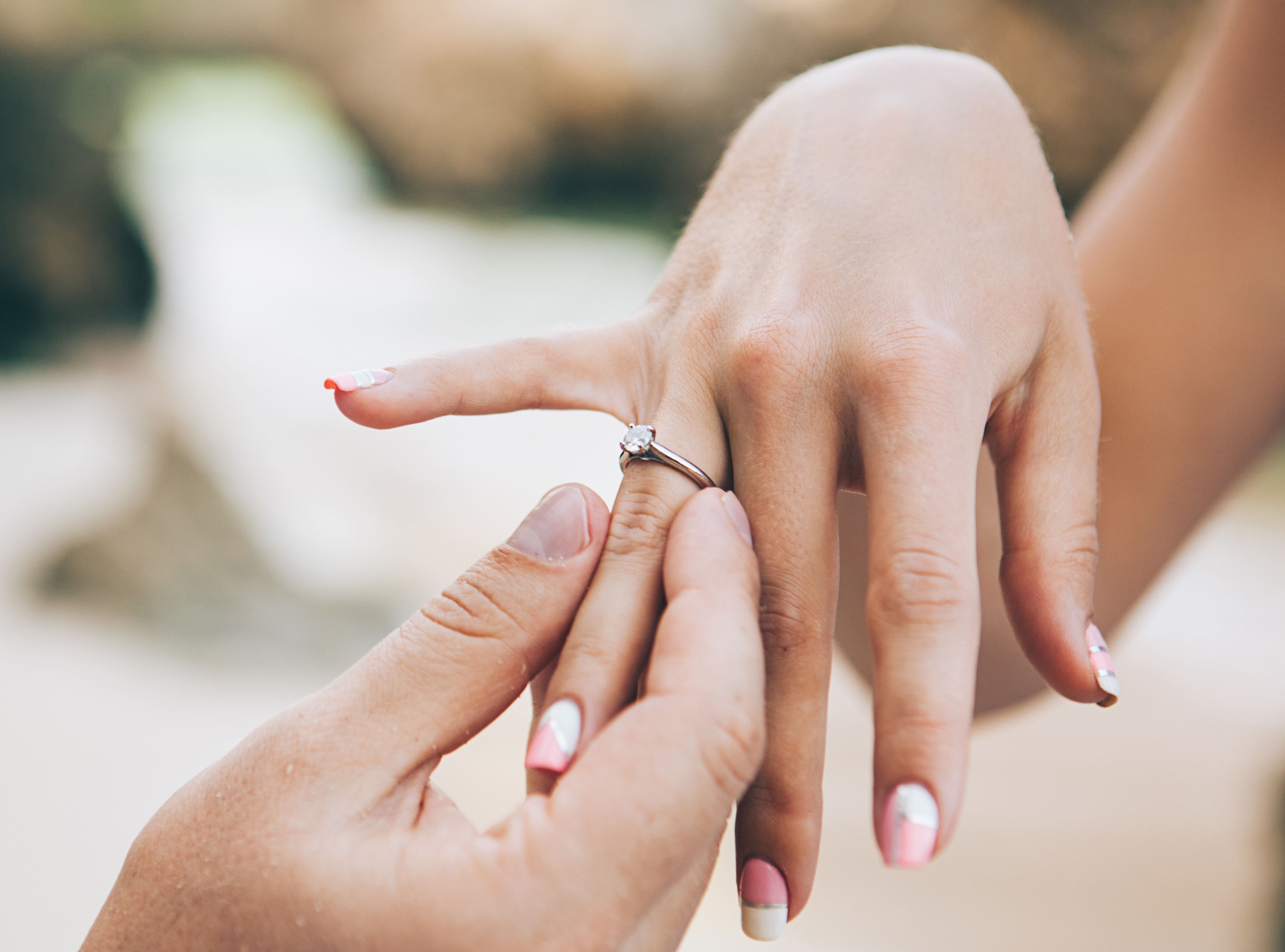 Father photobombs daughter's engagement pics