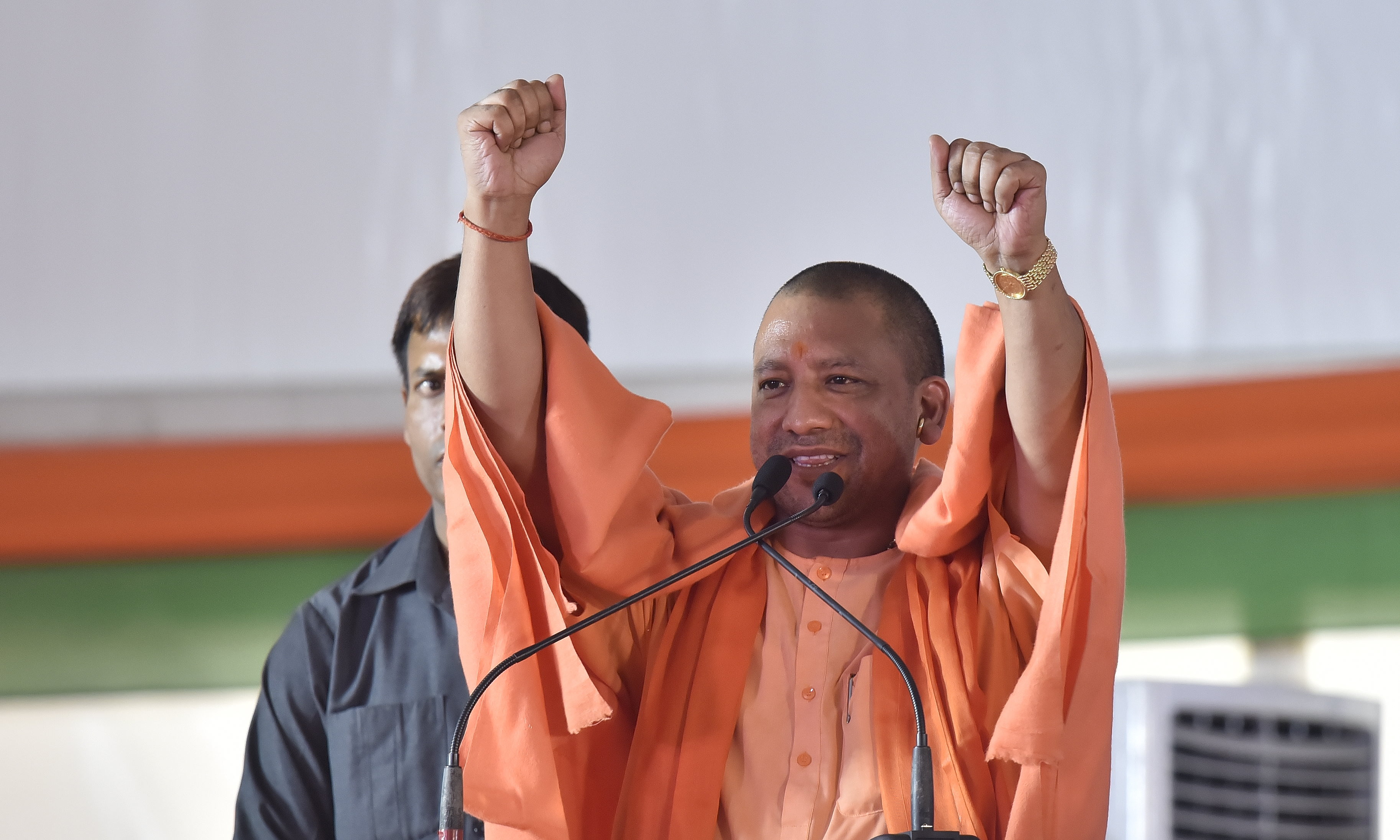 Yogi rushes back storm-hit