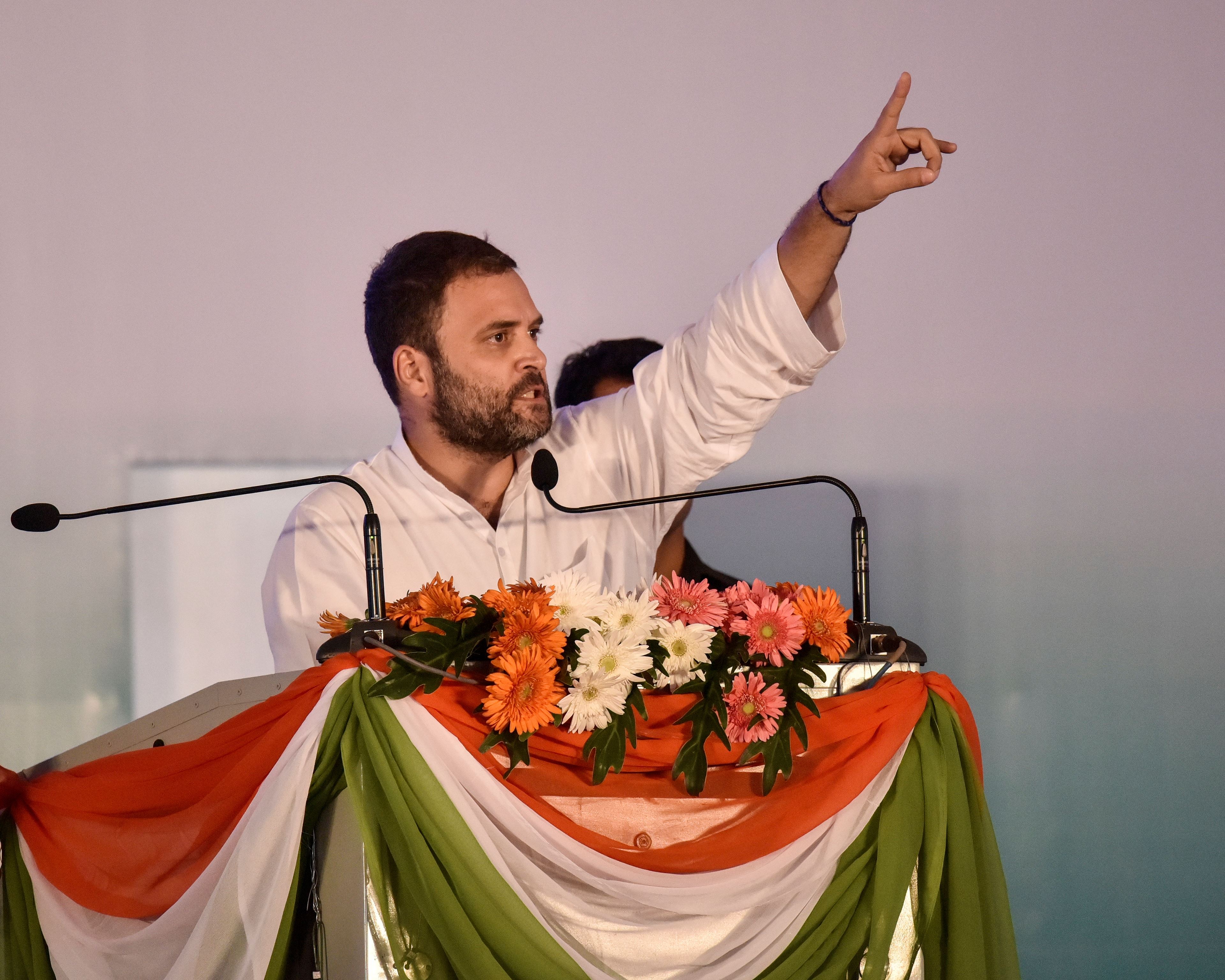 talk lot: Rahul attacks
