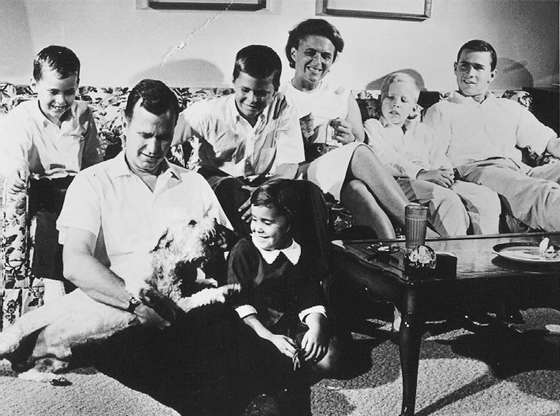 Slide 4 of 36: Houston, Texas - Undated file photo -- The Bush Family in Houston, Texas, 1964, prior to George H.W. Bush's Victorious Race for United States Congress. George W. Bush is at far right.