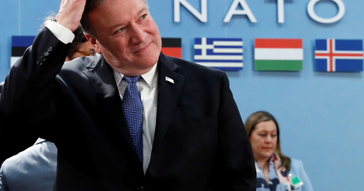 On first day, Pompeo charms NATO but warns on Iran, defense spending