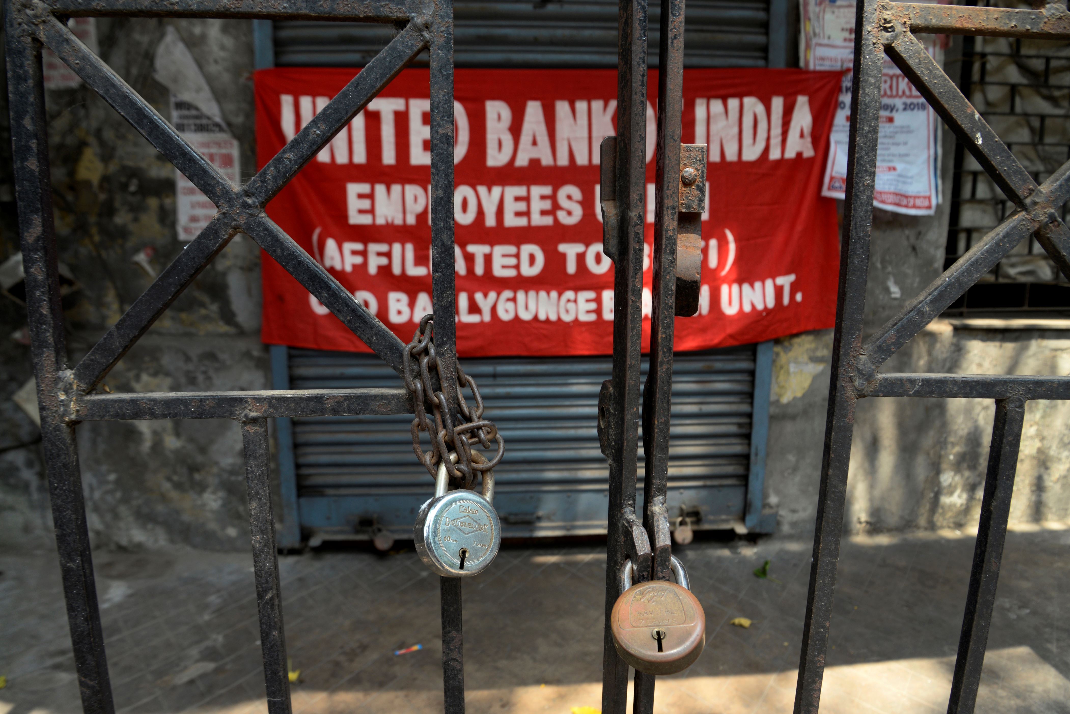 Bank strike Salaries, renewals take