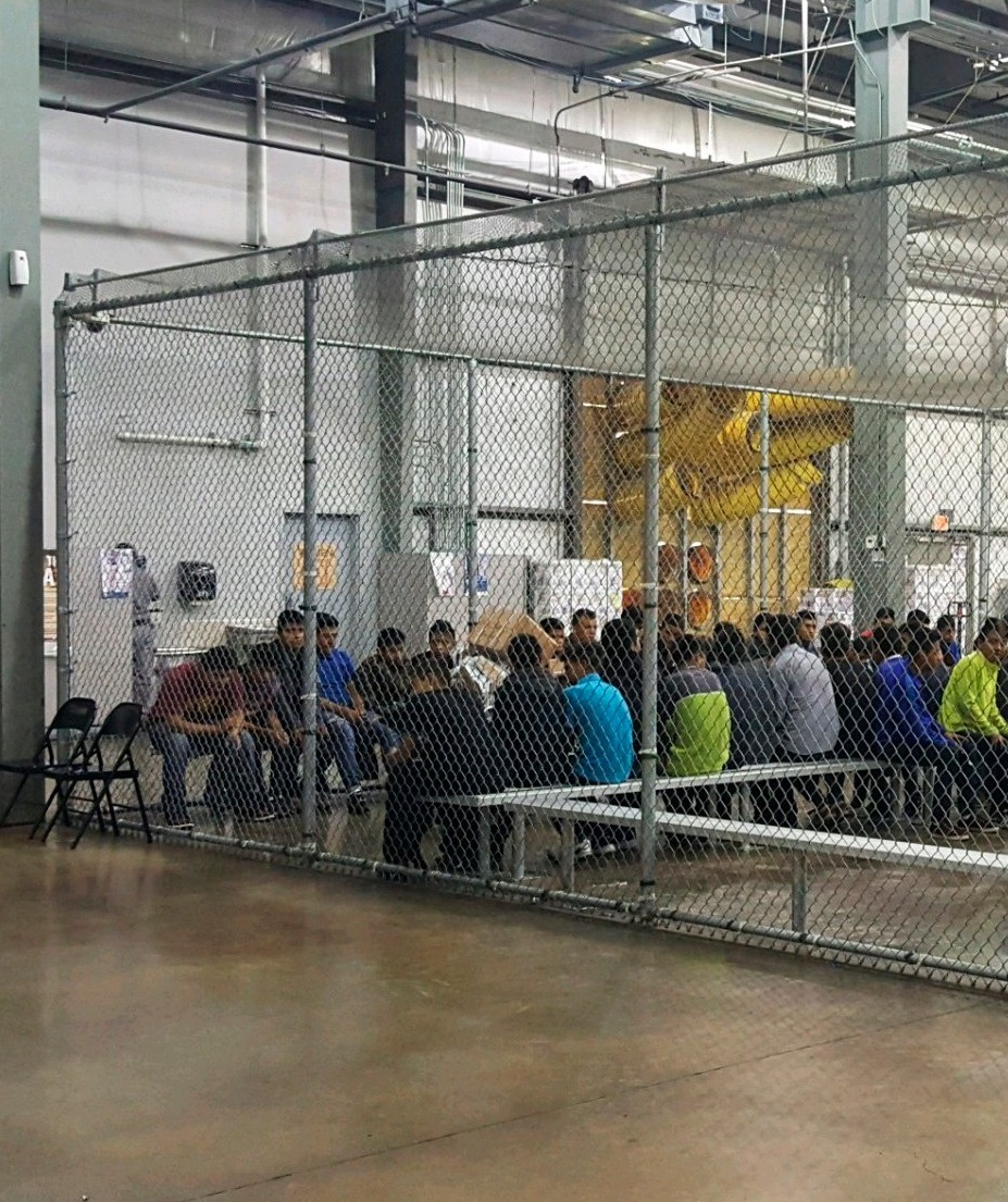 Outrage children kept cages border