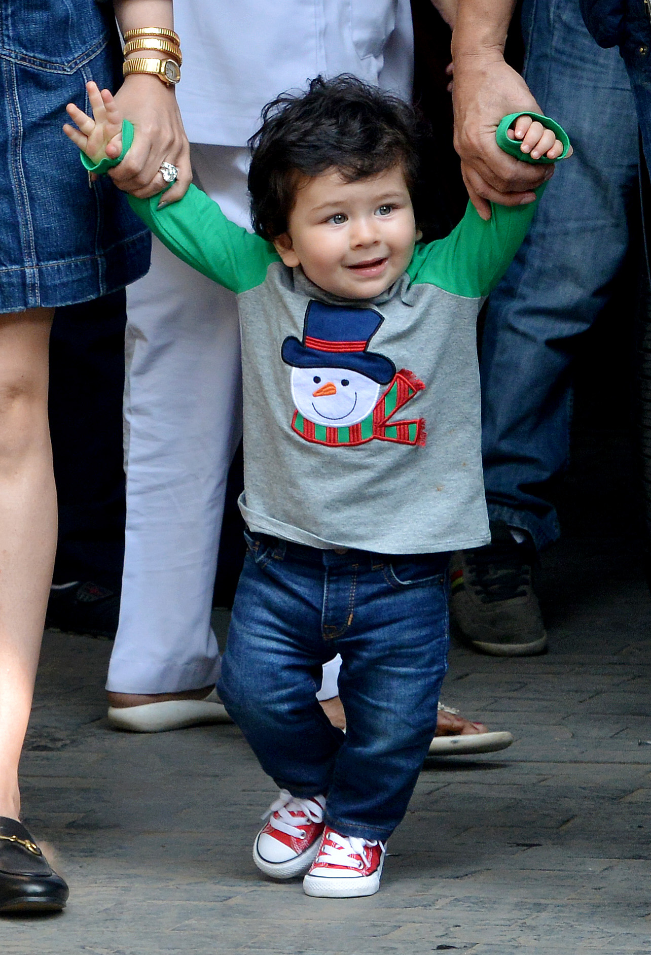 Taimur loves doing yoga