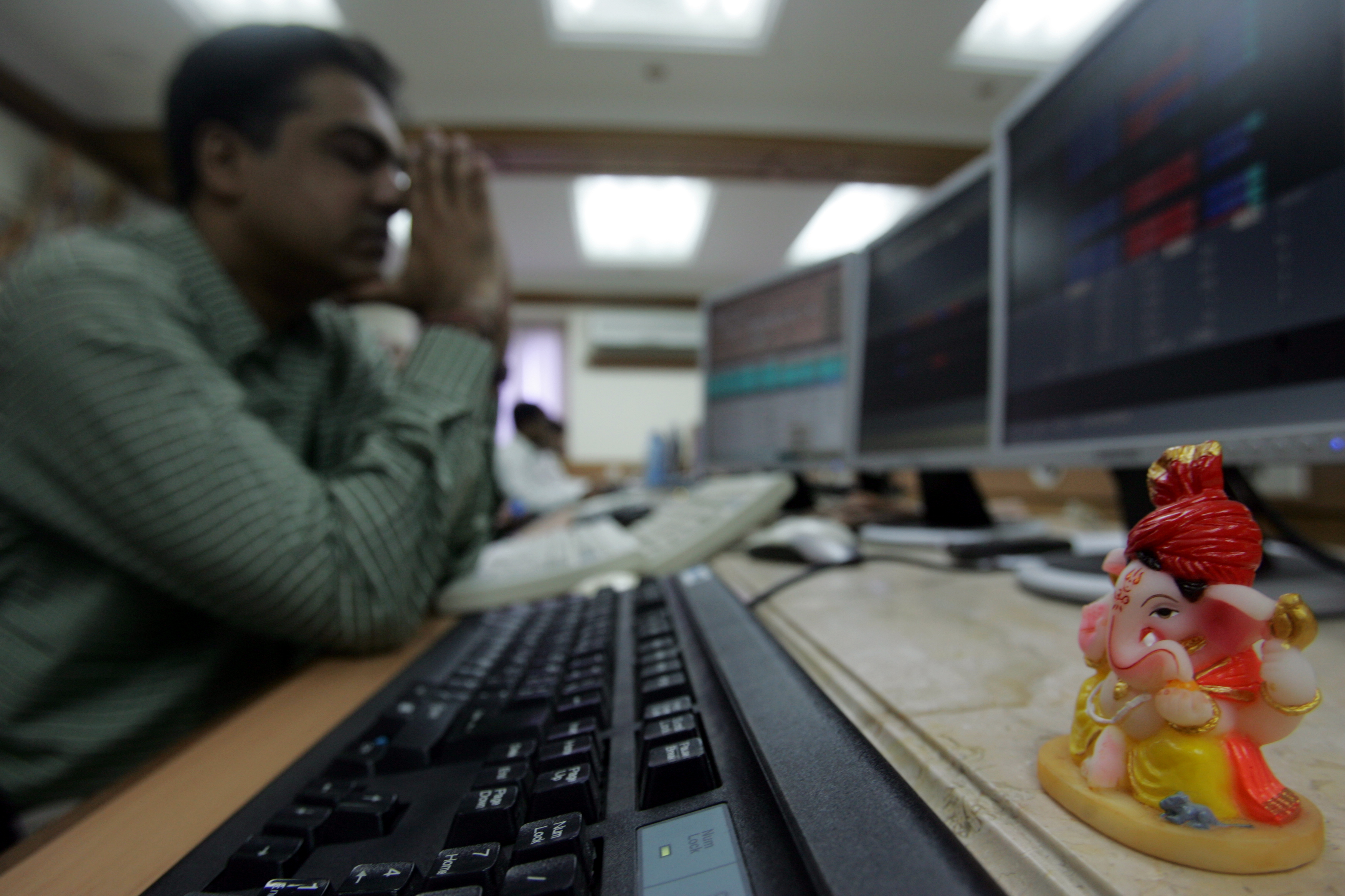 June opening: Sensex down points