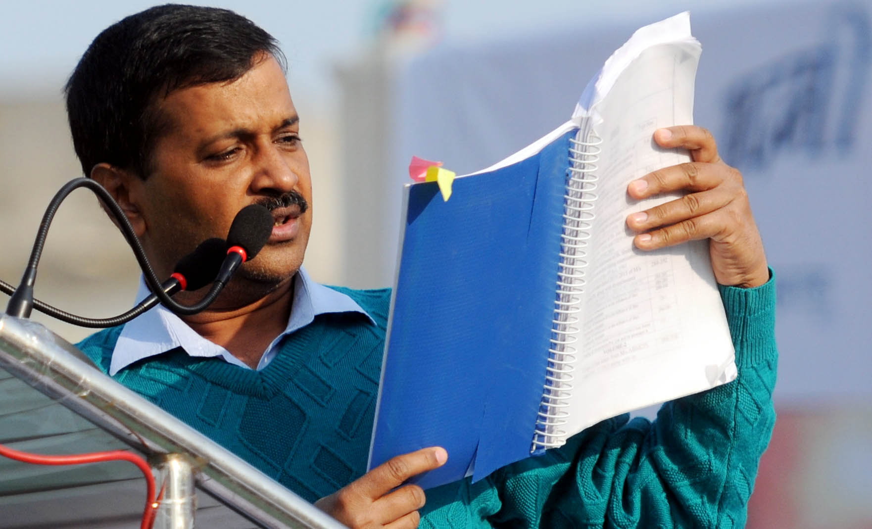 After victory Kejriwal gets reality