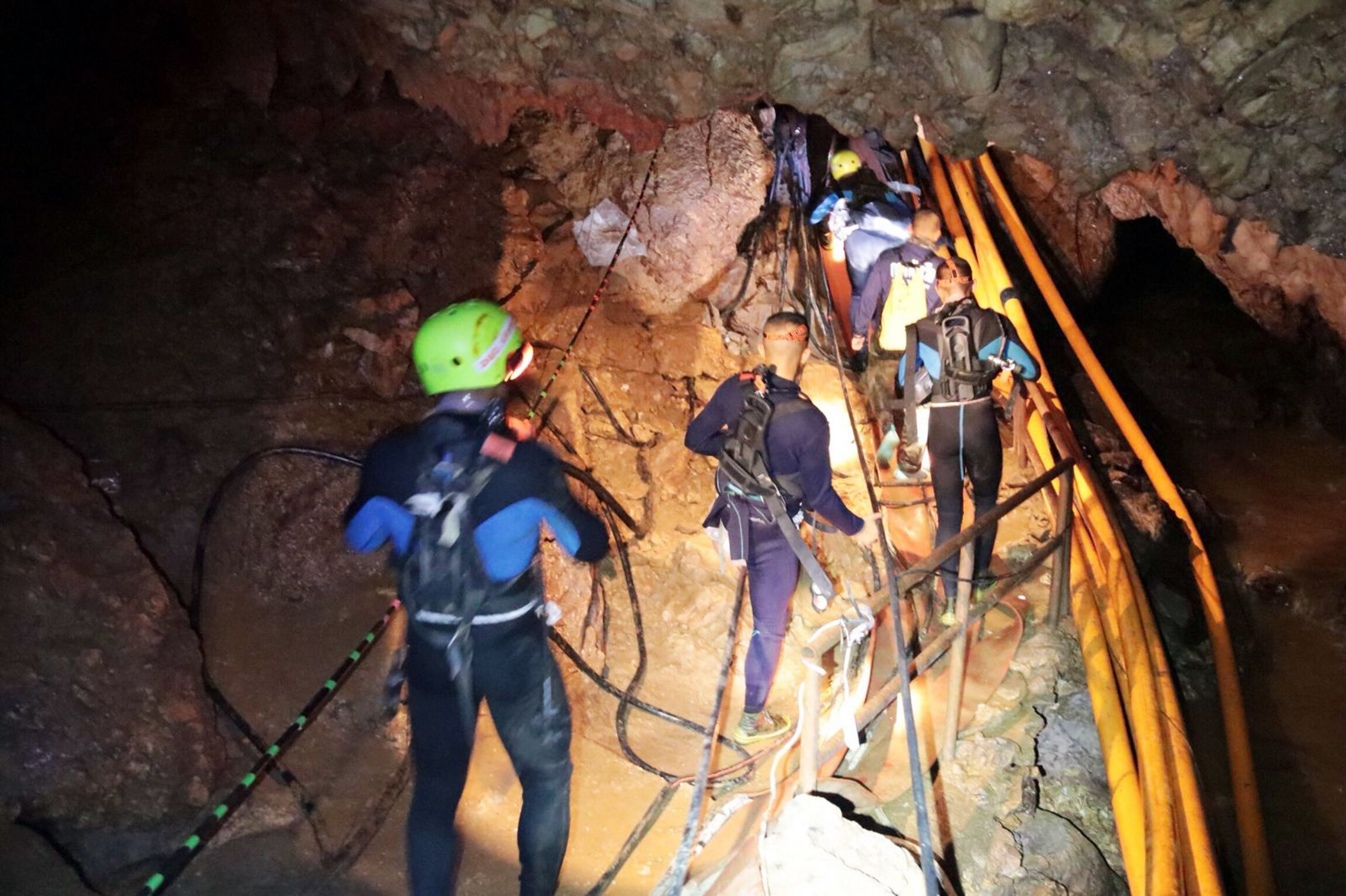 look inside dramatic Thai cave