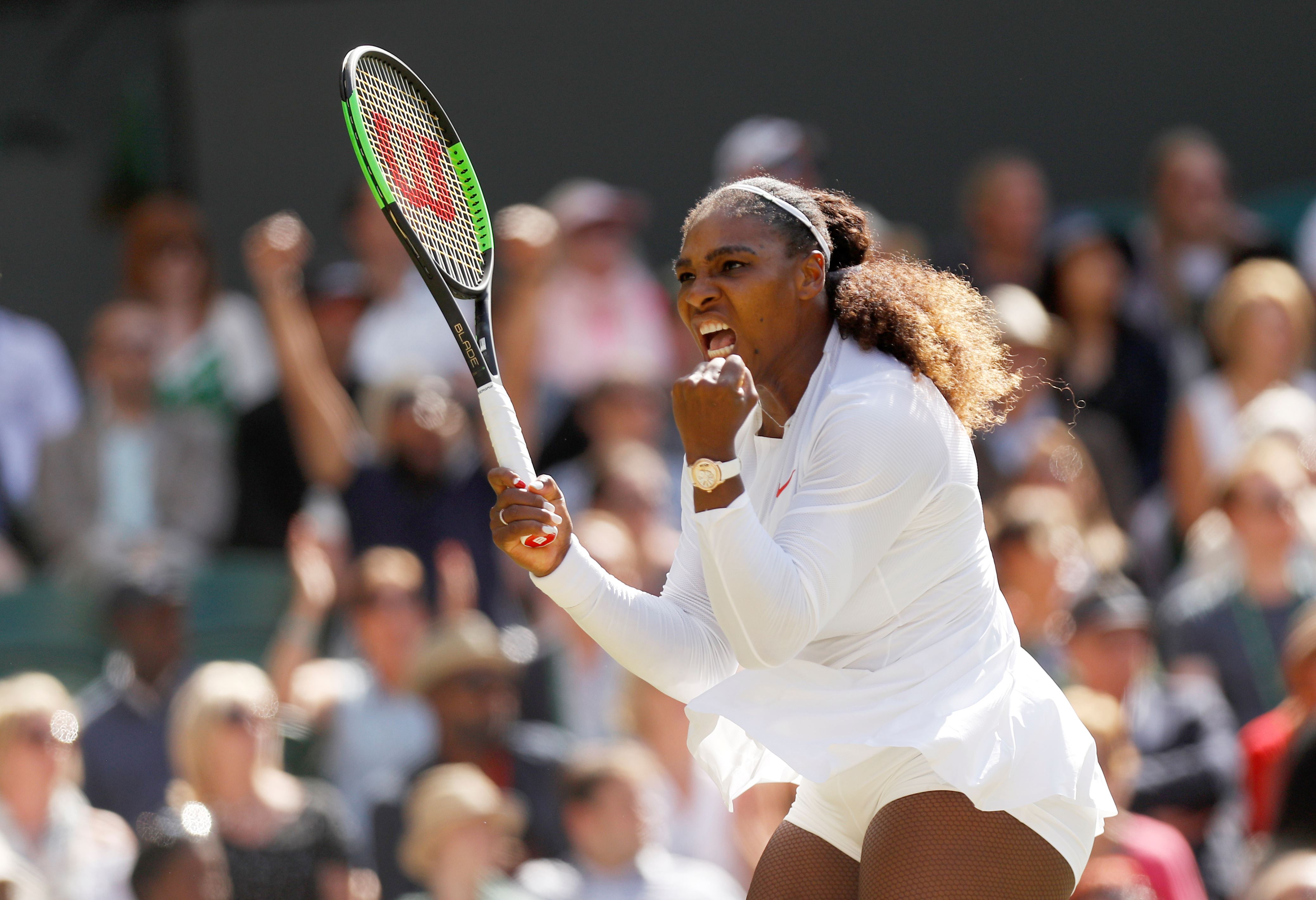 Serena rallies reach Wimbledon semifinals