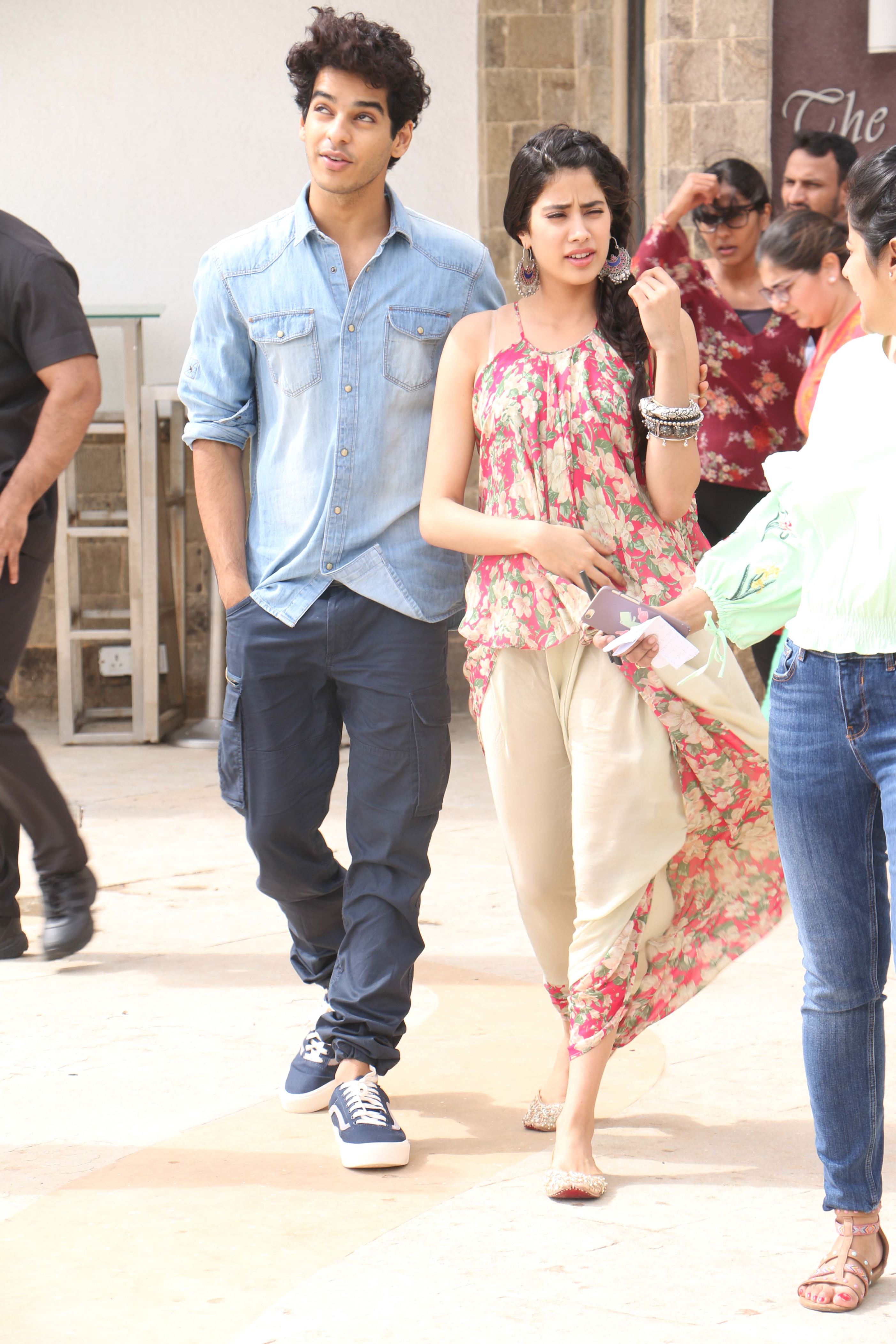 Pics: Janhvi Ishaan during Dhadak