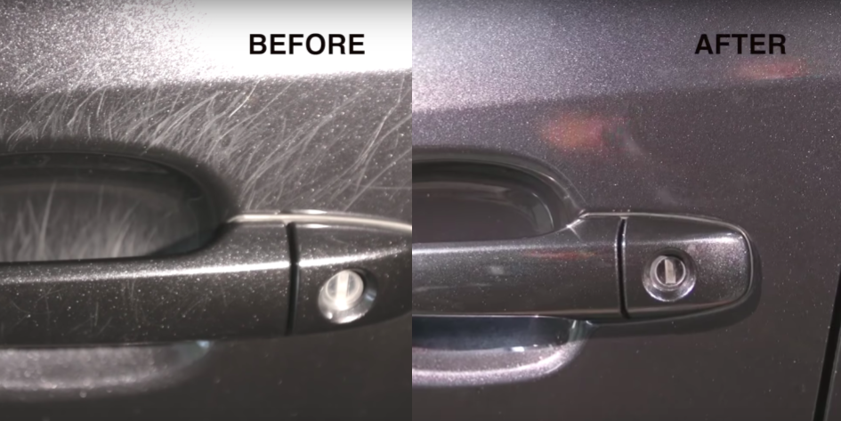 remove door handle scratches