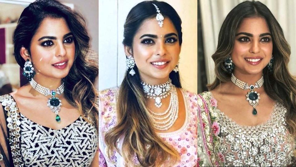 Isha Ambani lehengas from Akash-Shloka