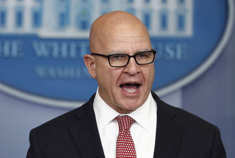 National security adviser H.R. McMaster speaks during a news briefing at the White House, in Washington, Friday, Sept. 15, 2017. (AP Photo/Carolyn Kaster)