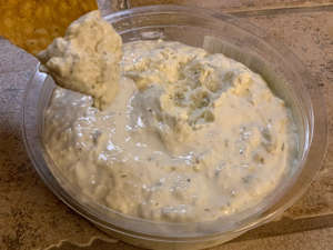 a bowl of food: This dip was well worth the money. Savanna Swain-Wilson for Insider