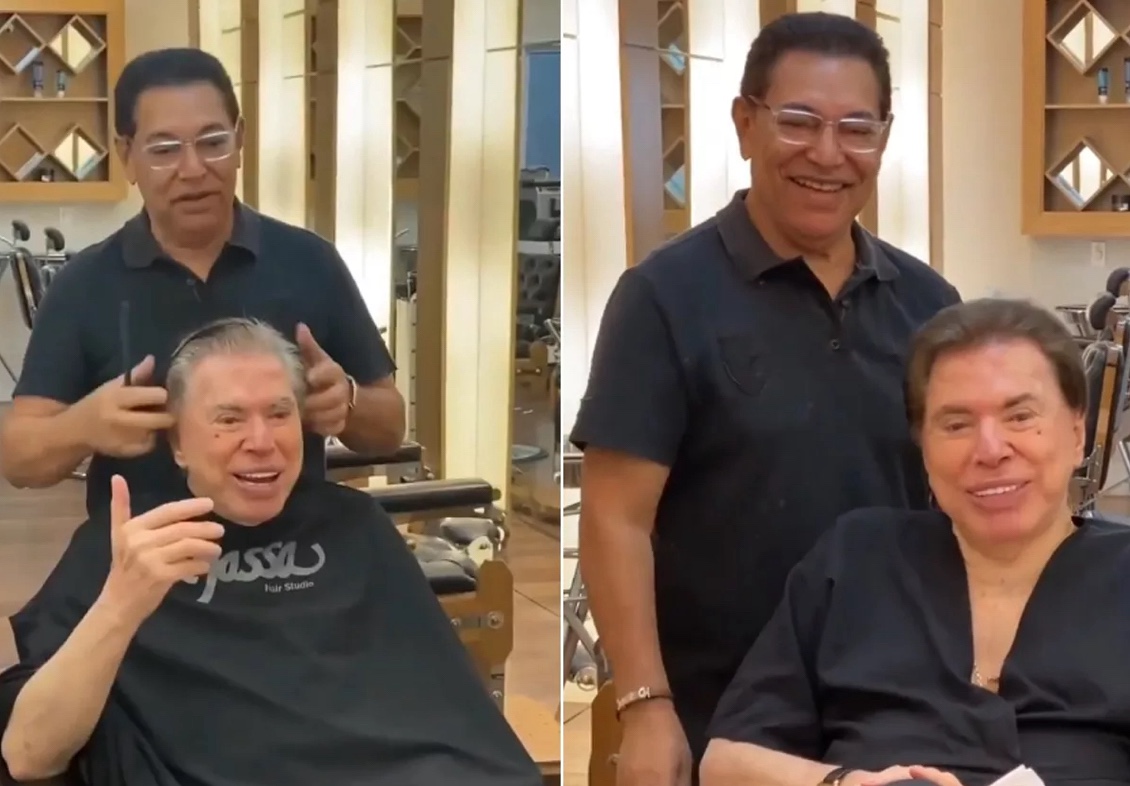 Em Rara Apari O Silvio Santos Muda Visual E Impressiona