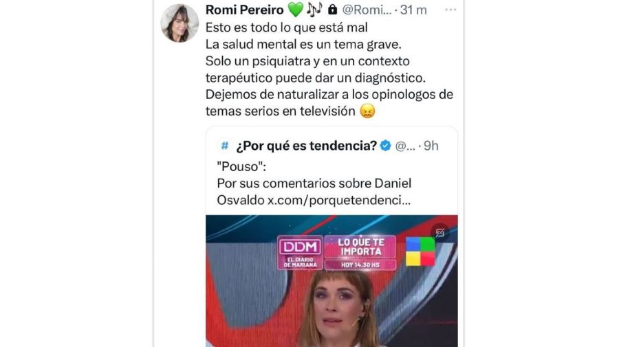 La dura crítica de Romina Pereiro contra Josefina Pouso Dejemos de