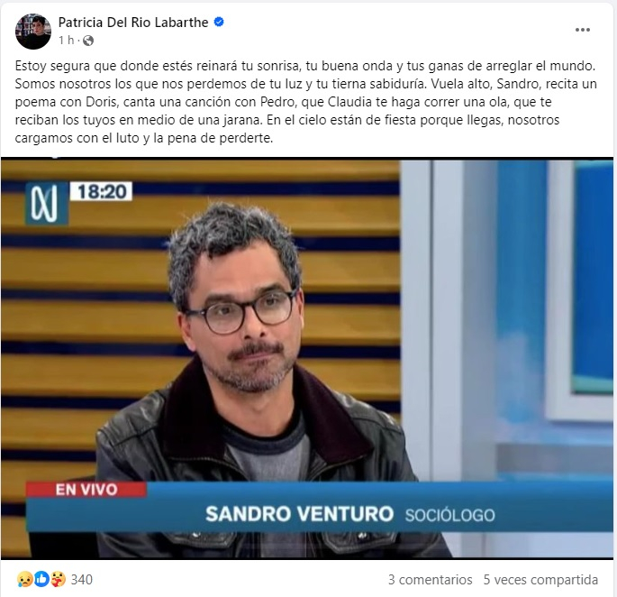 Falleci Sandro Venturo Reconocido Comunicador Y Soci Logo