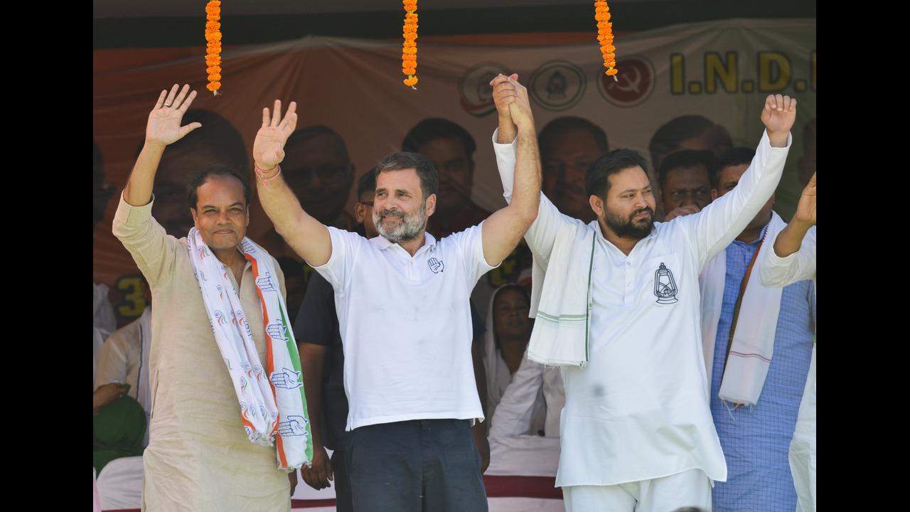 In Photos Rahul Gandhi Mocks Pm Narendra Modis Sent By God Remark