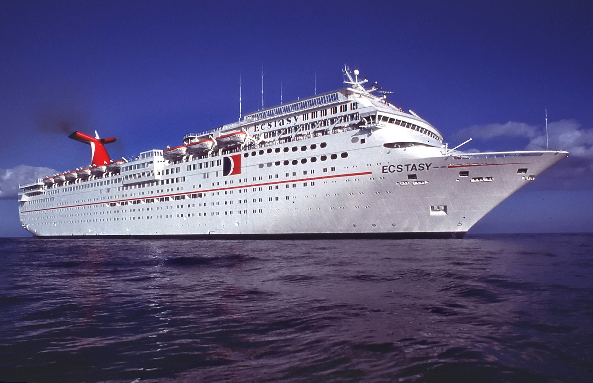 Woman fell overboard first cruise