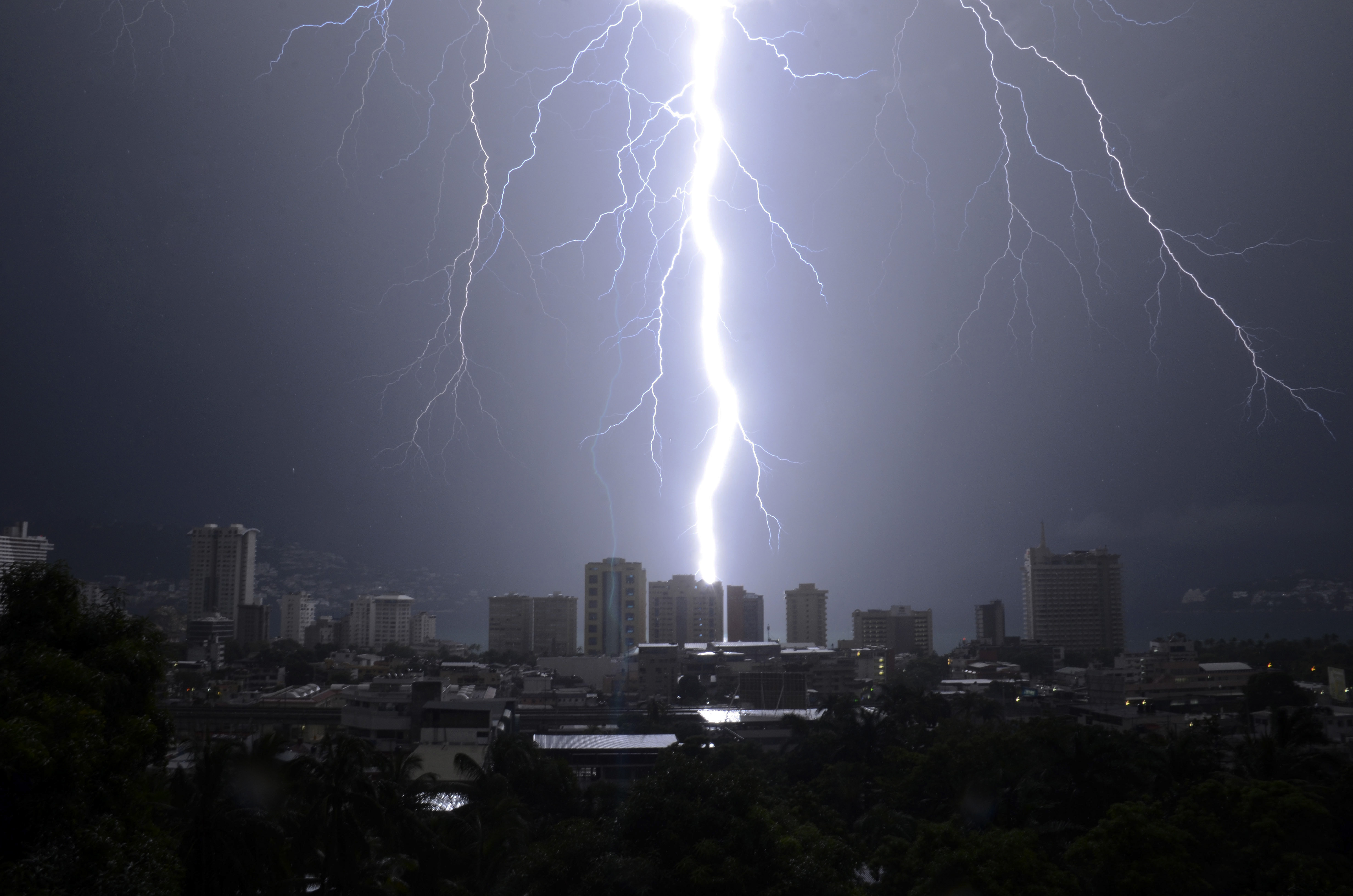 gets struck lightning inside ******