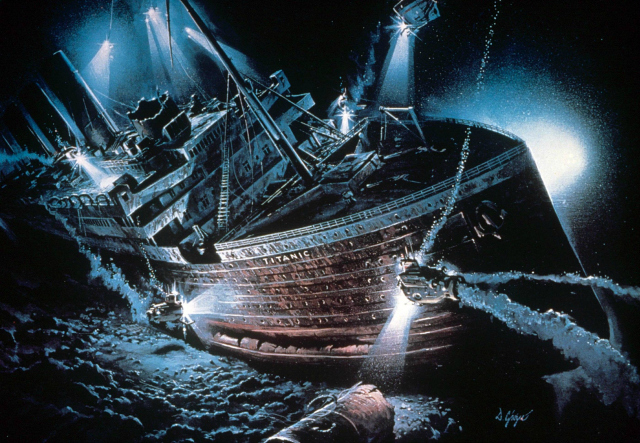 Titanic food menu 1st, &