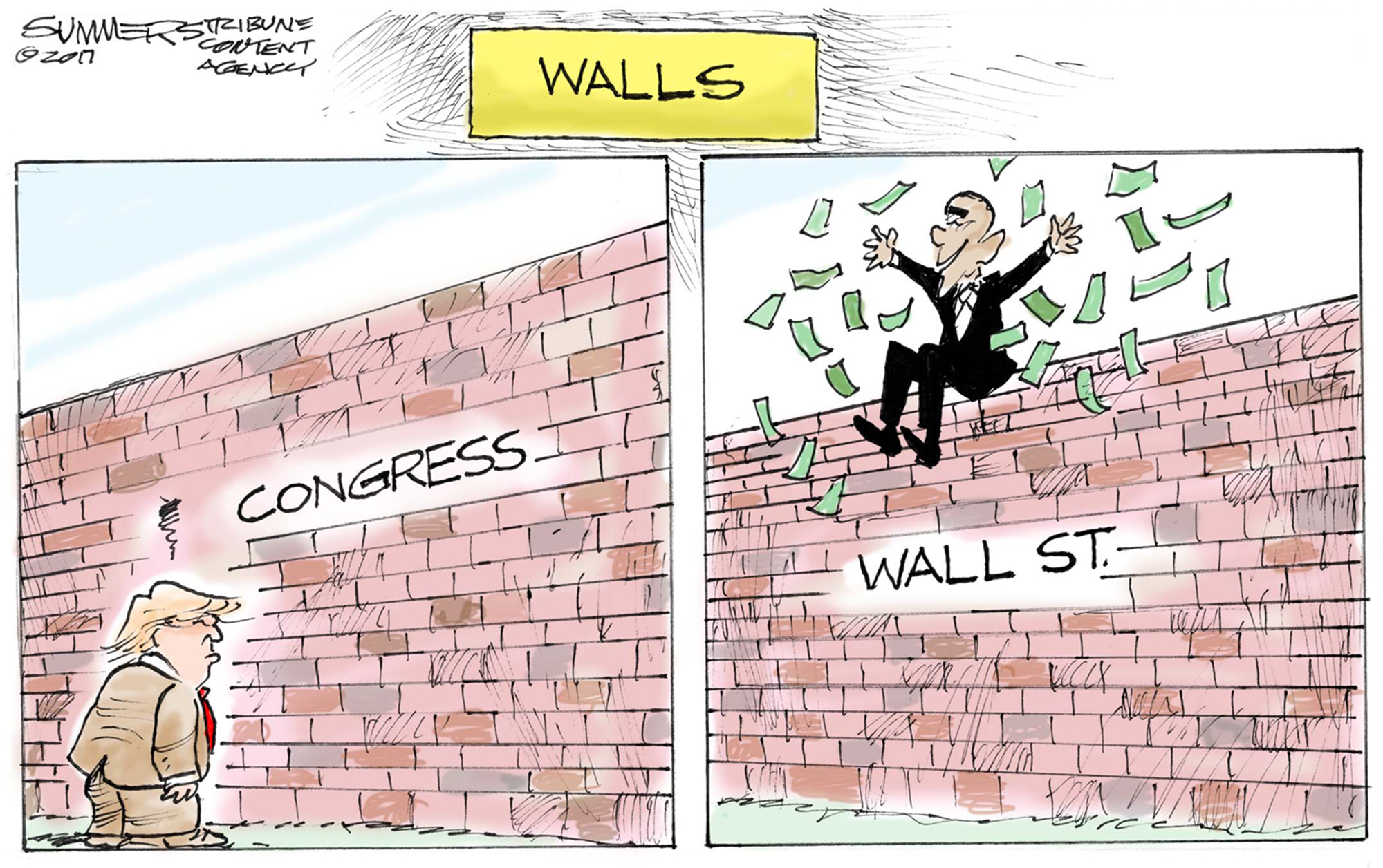 News through eyes cartoonists