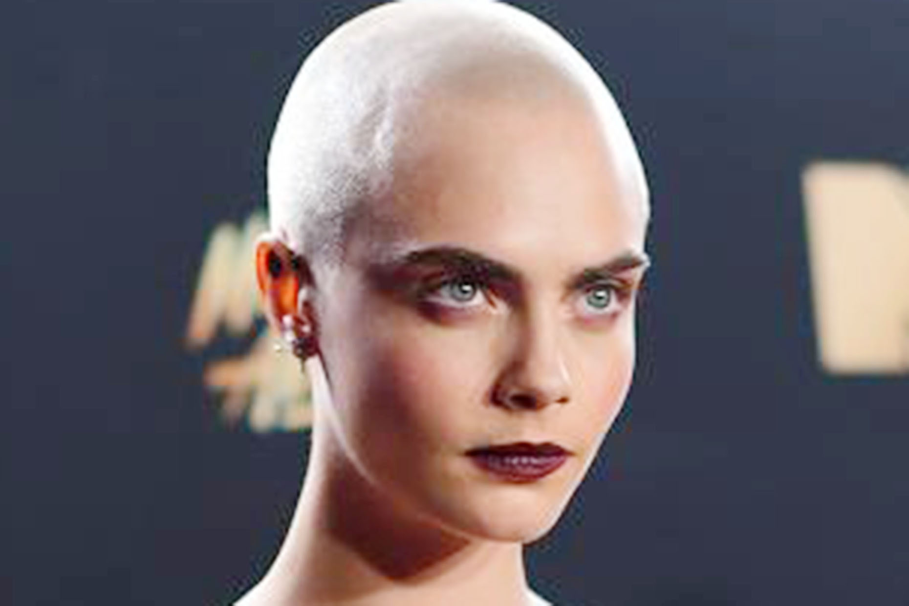 Cara Delevingne rocks shaved head