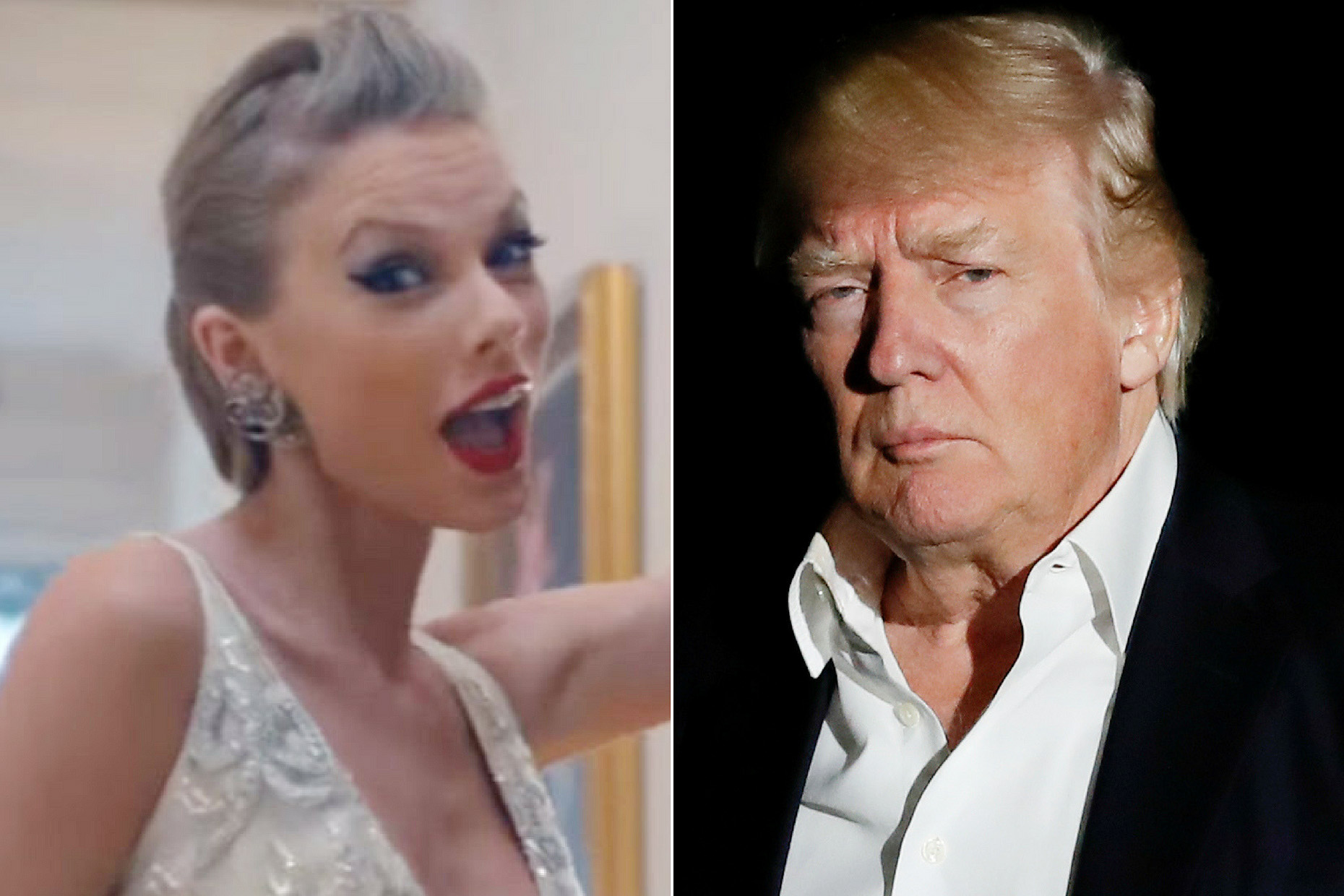 Clip Trump listening Swift's Blank