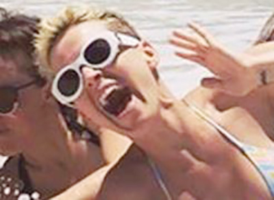 Katy Perry shows bikini beach