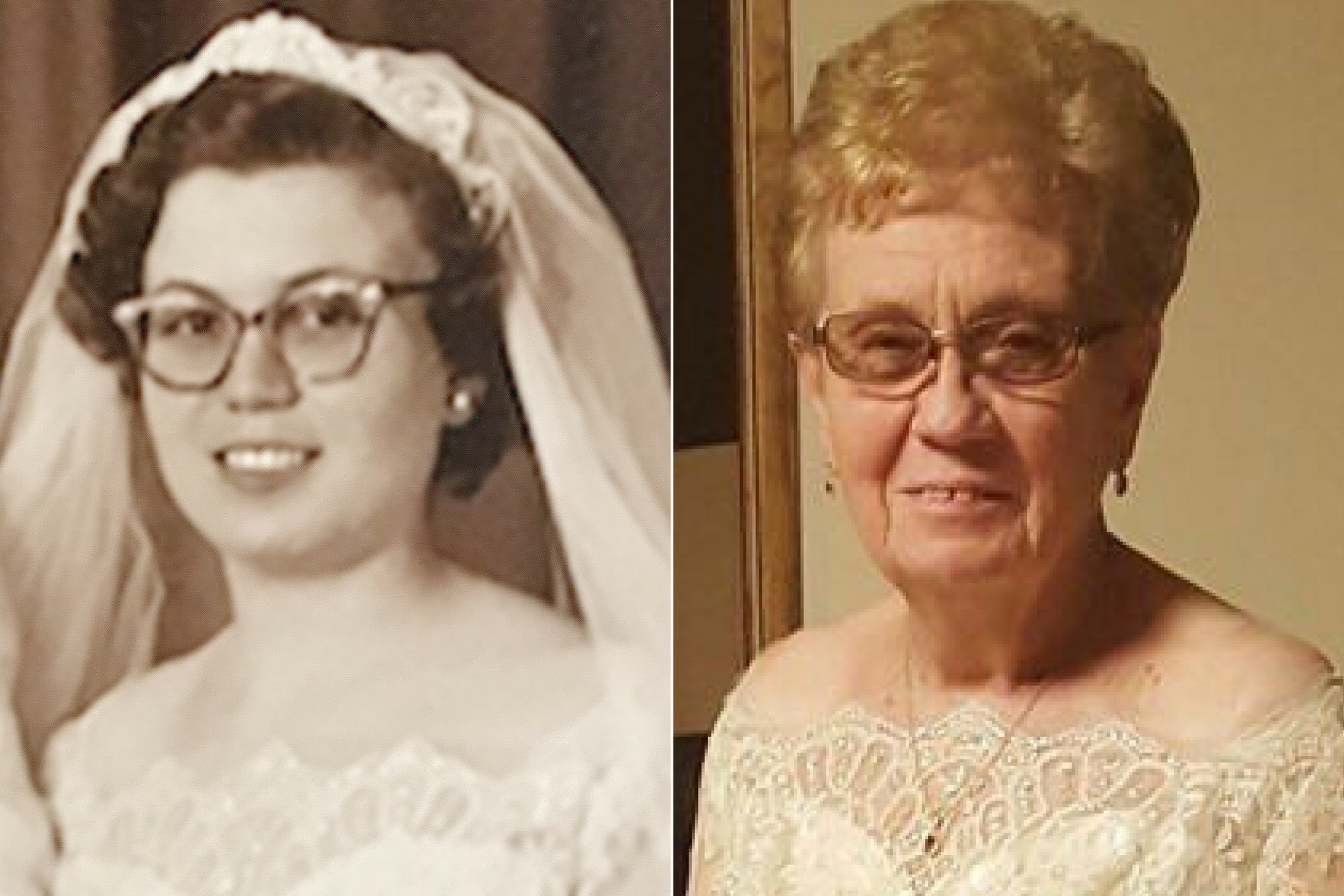 60th anniversary, great-grandma tries wedding