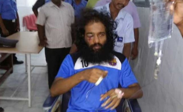 student beaten over 'beef fest'