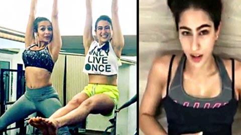 Sara Khan's workout video will