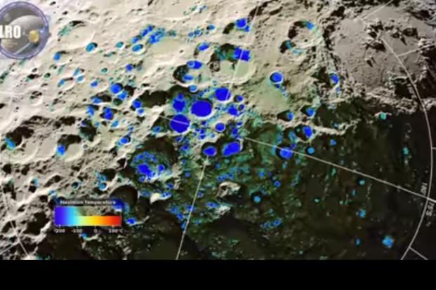 NASA orbiter discovers frost Moon