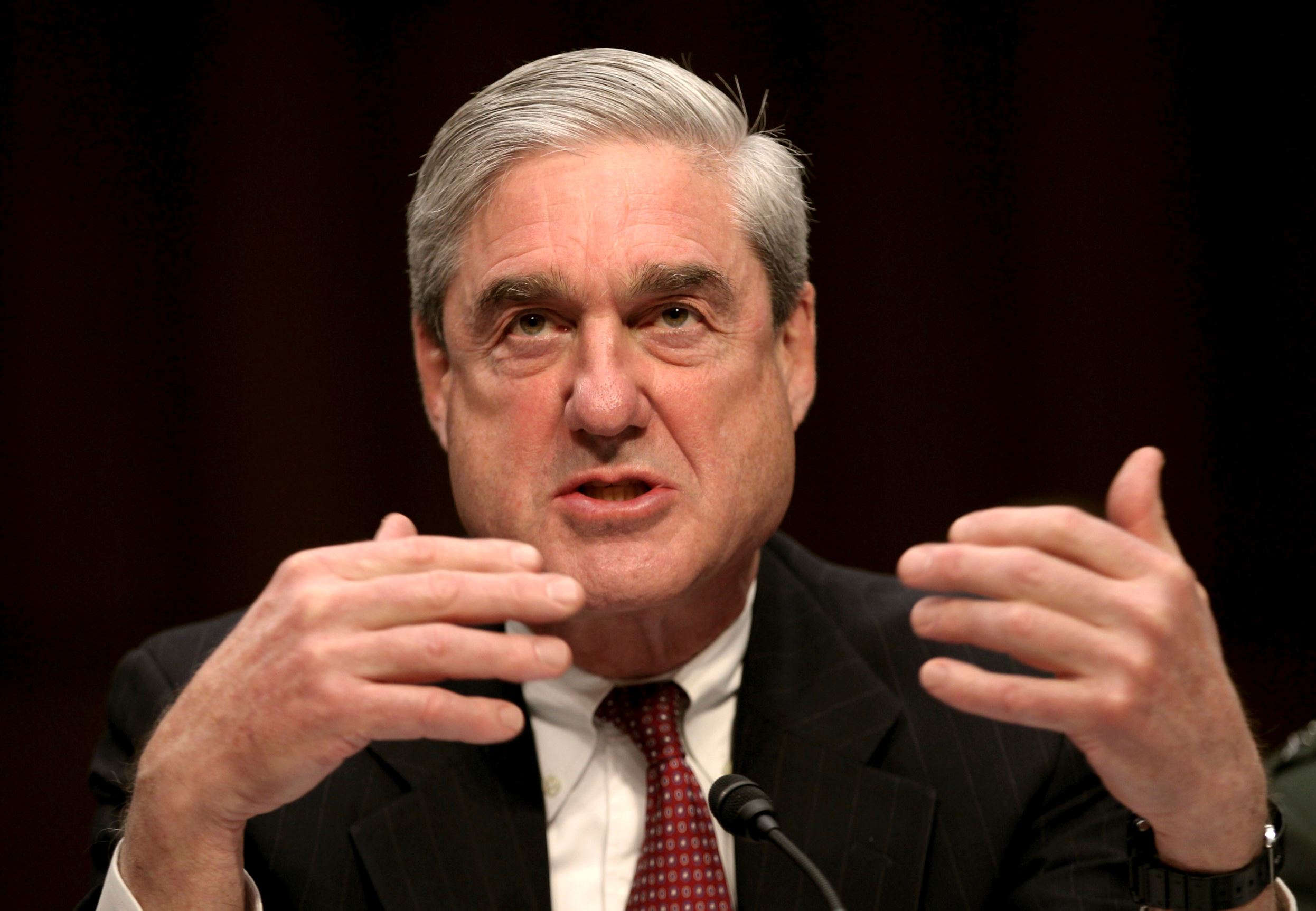 FBI Director Robert Mueller testifies at a Senate Intelligence Committee hearing...