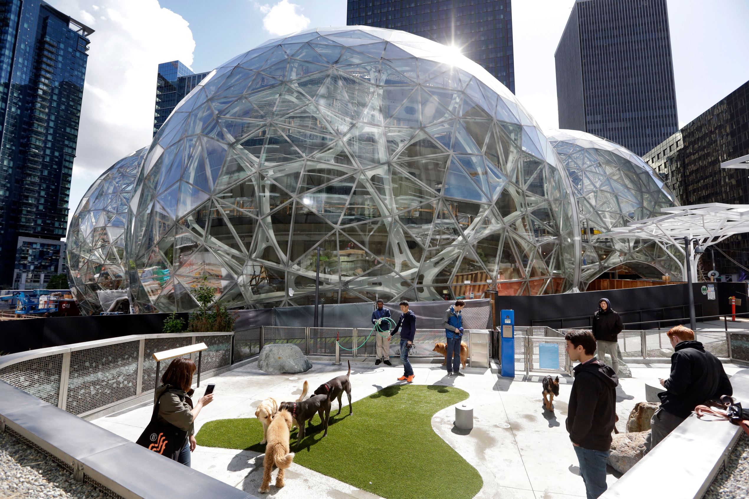 Futuristic campuses tech giants